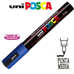 Marcatore UNI POSCA PC5M p.media 1,8-2,5mm blu UNI MITSUBISHI
