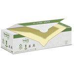 VALUE PACK 24 BLOCCO 100fg Post-it CARTA RICICLATA GIALLO 76X76MM 654-RYP24