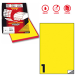 Etichetta adesiva C/503 giallo fluo 100fg A4 210x297mm (1et/fg Markin