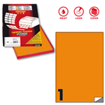 Etichetta adesiva C/503 arancio fluo 100fg A4 210x297mm (1et/fg Markin