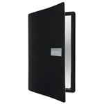 SECURIT PORTA MENU' A4-24x33cm NERO Royal con 1 INSERTO DOPPIO