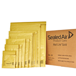 MAIL LITE 50 BUSTE IMBOTTITE GOLD H 27X36cm UTILE AVANA - conf.risparmio