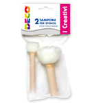 Blister 2 tamponi in spugna per stencil art.06830 CWR