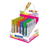 Display colla glitter 30 penne 10,5ml colori assortiti metal Cwr