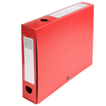 Scatola archivio box con bottone rosso f.to 25x33cm D 60mm Exacompta