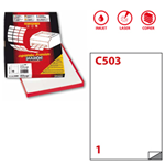 Etichetta adesiva C/503 bianca 100fg A4 210x297mm (1et/fg Markin