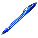 Scatola 12 penna sfera scatto Gelocity quick dry blu BIC