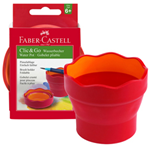 FABER-CASTELL Vaschetta multiuso Click Go rosso Faber Castell