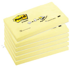 BLOCCO 100fg Post-itÂ®Super Sticky Z-Notes R350 Giallo Canaryâ„¢ 76x127mm