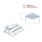 25 BUSTE BIANCHE 110X230MM S/FINESTRA 80GR LEYLA PIGNA