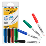 Astuccio 4 pennarelli VELLEDA 1741 punta tonda whiteboard colori assortiti BICÂ®