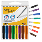 Astuccio 8 pennarelli VELLEDA 1741 punta tonda whiteboard colori assortiti BICÂ®
