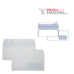 25 buste SILVER90 STRIP FSC bianca internografata c/finestra110x230mm90gr Pigna