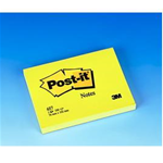 BLOCCO 100fg Post-it Giallo Canary 76x102mm 657