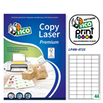 Etichetta adesiva LP4W bianca 100fg A4 47,5x25,5mm (44et/fg Laser Tico