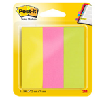 SEGNAPAGINA POST-IT 671-3 (300FG) 3COLORI INDEX 25X76MM IN CARTA
