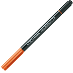 Pennarello a 2 punte AQUA BRUSH DUO arancio LYRA