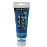 Colore acrilico fine Graduate tubo 120 ml turchese ftalo Daler Rowney