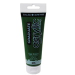 Colore acrilico fine Graduate tubo 120 ml verde vescica Daler Rowney