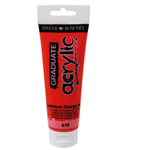 Colore acrilico fine Graduate tubo 120ml arancio cadmio scuro im. Daler Rowney