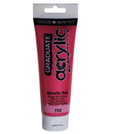 Colore acrilico fine Graduate tubo 120ml rosso metal Daler Rowney