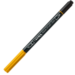 Pennarello a 2 punte AQUA BRUSH DUO giallo cromo scuro LYRA L6520009