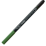 Pennarello a 2 punte AQUA BRUSH DUO verde oliva LYRA L6520073