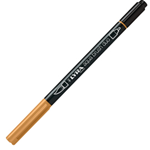 Pennarello a 2 punte AQUA BRUSH DUO ocra bruna LYRA L6520082