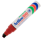 Marcatore artline A 100 permanente punta scalpello jumbo rosso