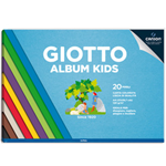 Album Kids Carta colorata 2+ f.to A4 120gr 20fg Giotto