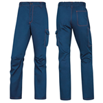 DELTAPLUS Pantalone da lavoro Panostrpa Tg. XL blu/arancio