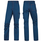 DELTAPLUS Pantalone da lavoro Panostrpa Tg. XXL blu/arancio