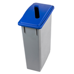 Medial International Contenitore Office 90Lt + Coperchio blu per CARTA