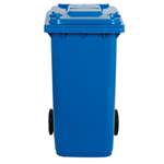 MobilPlastic Bidone carrellato 120Lt blu per raccolta differenziata