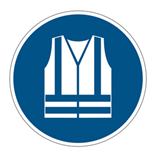 "Pittogramma adesivo da terra ""DPI Gilet"" Ã˜ 43cm 1735 Durable"