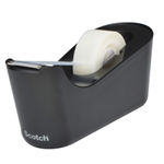 Dispenser da Tavolo C18Â  Nero + 1 rotolo di nastro adesivo ScotchÂ® Magicâ„¢ 19x33