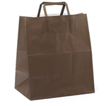 Mainetti Bags Scatola 250 Shoppers carta biocraft 28x17x32CM FLAT LARGE avana