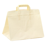 Mainetti Bags Scatola 200 Shoppers carta craft 32x22x24CM FLAT XLARGE bianco