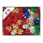100 stelle nastro metal 6870 10mmxÃ˜5cm colori assortiti Brizzolari