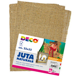 Conf. 6 pezzi juta naturale 23x33cm 12247 DECO