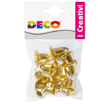 Busta 10 campanellini dim. 22mm in metallo color oro 11491 CWR