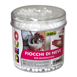 Barattolo 350ml palline neve in polistirolo 10958 DECO