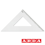SQUADRA PROFIL ALLUMINIO 45Â° 35CM ARDA