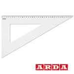 SQUADRA PROFIL ALLUMINIO 60Â° 35CM ARDA