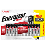 Blister 12 pile ministilo AA A - Energizer Max