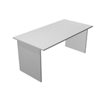 ARTEXPORT Scrivania lineare 120X80cm Grigio - EASY