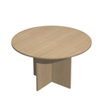 ARTEXPORT Tavolo riunioni 4 posti D120 x H72cm Rovere - EASY