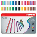 SCATOLA METALLO 50 PENNARELLI PEN 6850 STABILO