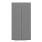 ARTEXPORT Pannello fonoassorbente 160x40cm Grigio Moody