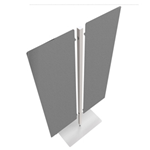 ARTEXPORT Piantana a 2 pannelli Moody Grigio H180